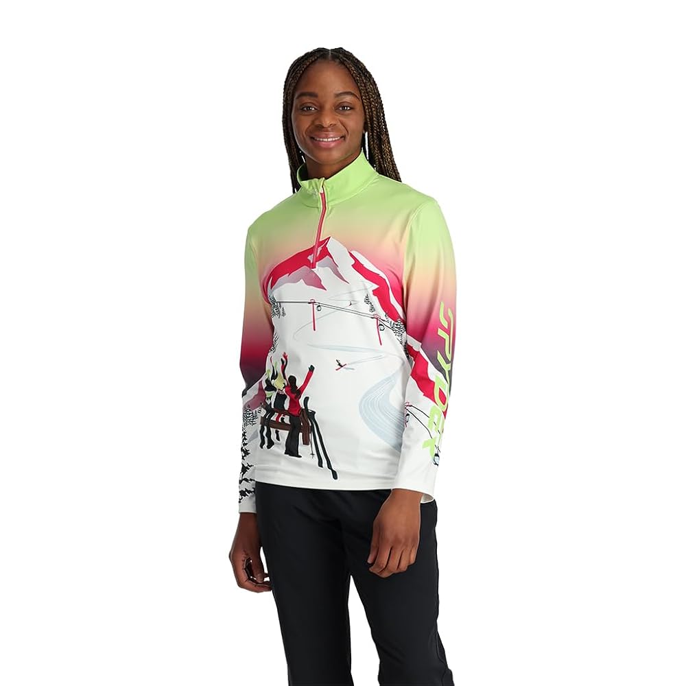 Amazon.com: Spyder Women's Sunset 1/2 Zip Long Sleeve T-Neck